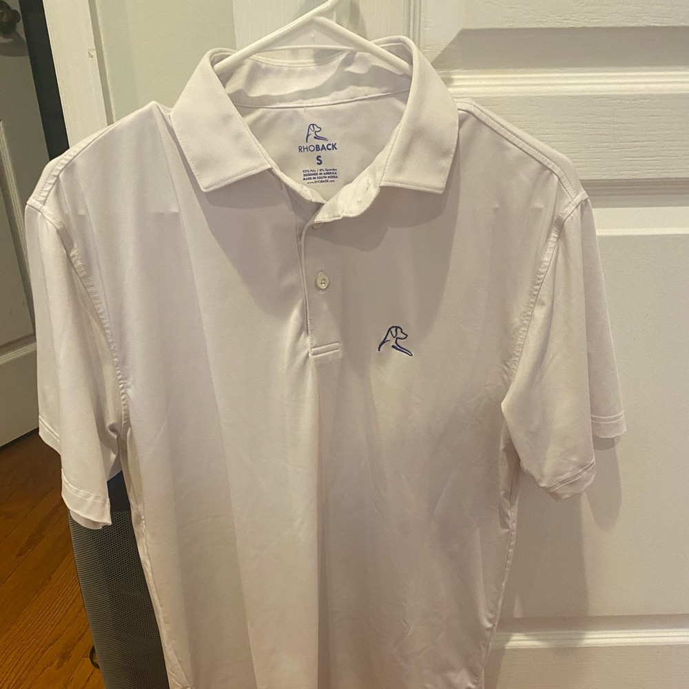 Rhoback Polo- White, small